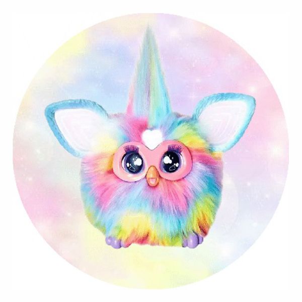 Painel Tecido Redondo Furby 